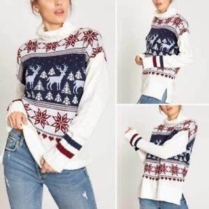 PJ salvage Winter themed sweater